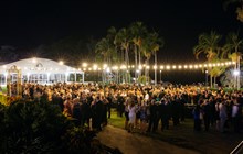 Gala Ball Crowd On Beachside Lawns