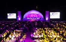 Gala Ball Crowd On Main Lawns With Stage In Background