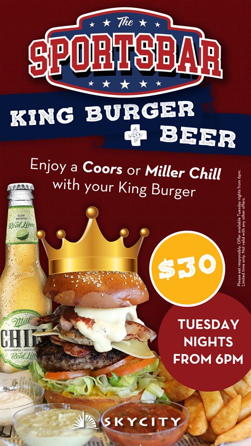 Sportsbar Kingburger2018 Beerburger LCD