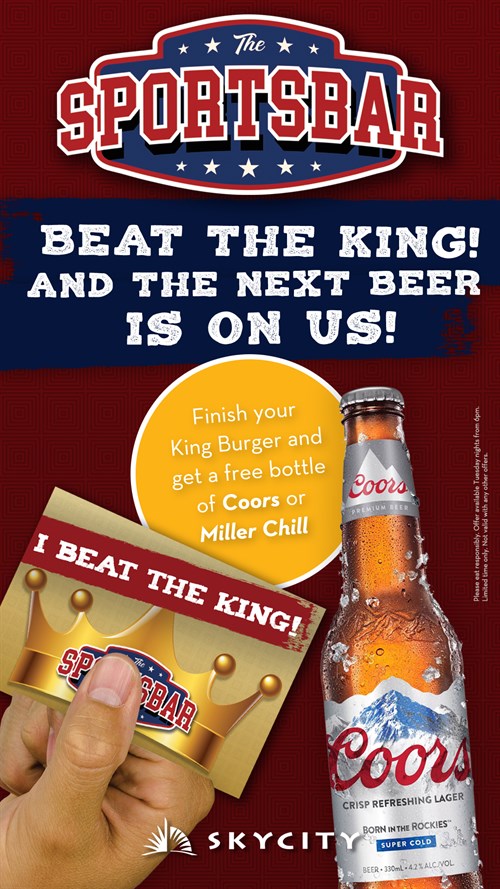 Sportsbar Kingburger2018 Freebeer LCD