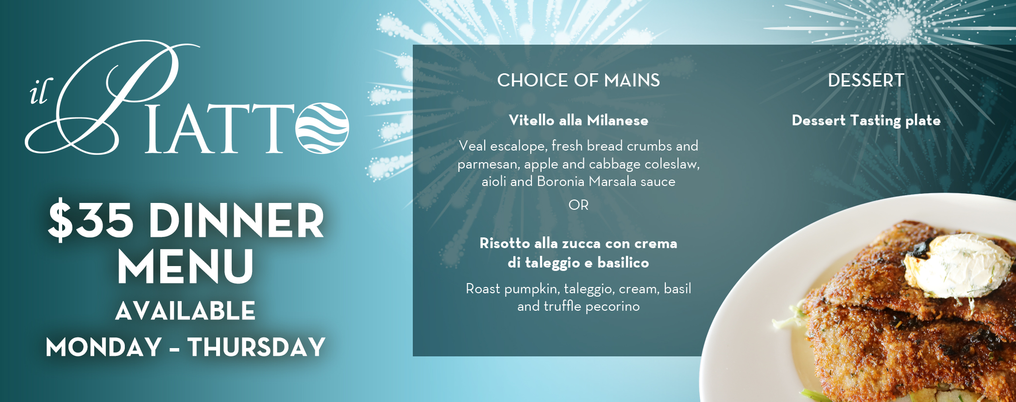 Ilpiatto 35Thbirthday Menu