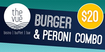 Burger & Peroni for $20